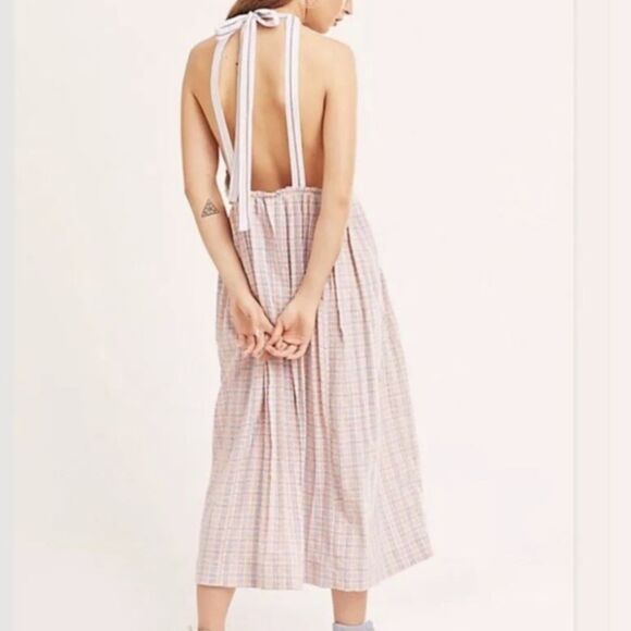 NWT Free People Color Theory Open Back Midi Dress - Picture 1 of 7